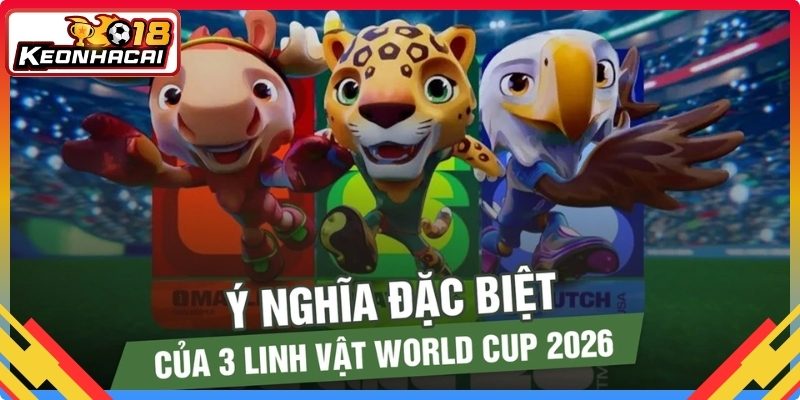 Biểu tượng đại diện của ba quốc gia đăng cai
